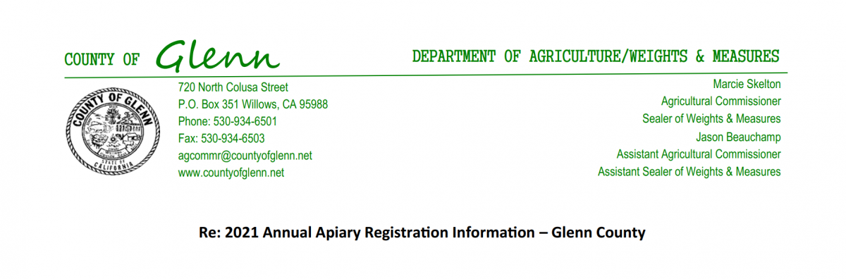 2021 Apiary Registration Notice