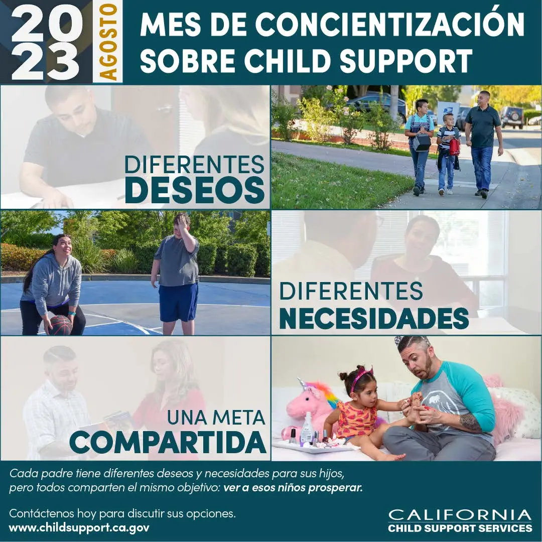 Spanish Child Support Awareness Month Announcement 2023