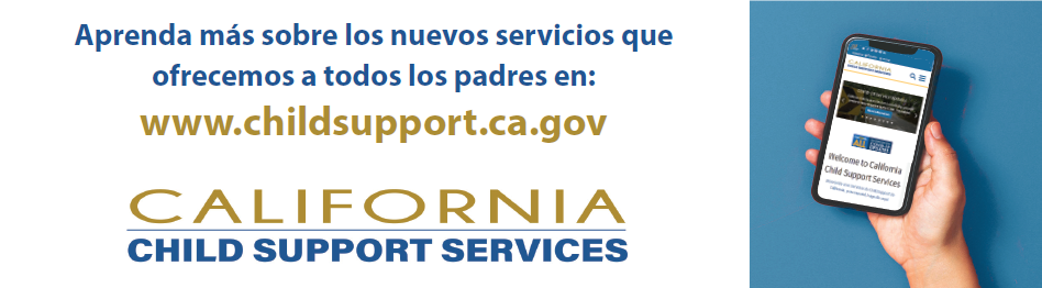 Linked banner - Spanish - Learn more about child support services
