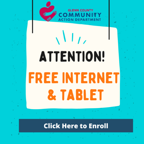Attention Free internet and tablet: click here to enroll 