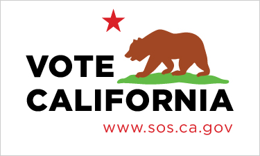 Vote California Image, Click link to register to vote