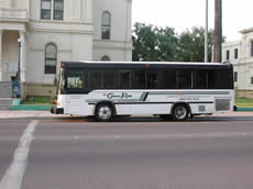 Glen Ride Bus in front of Memorial Hall