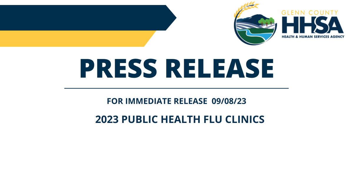 2023 Public Health Flu Clinics Announcement Banner 