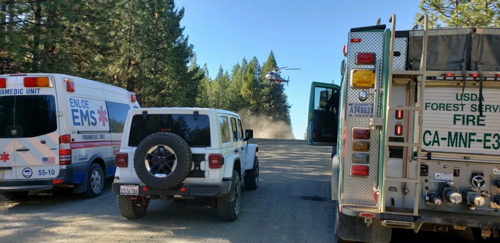 SAR jeep, ambulance and fire truck