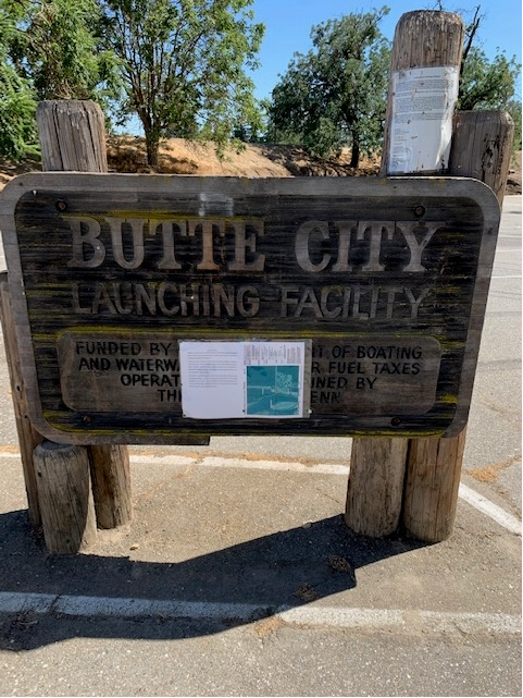 Butte City Boat Launch Sign