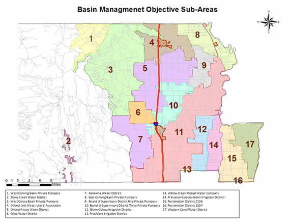 Basin Management Objective Sub-Areas